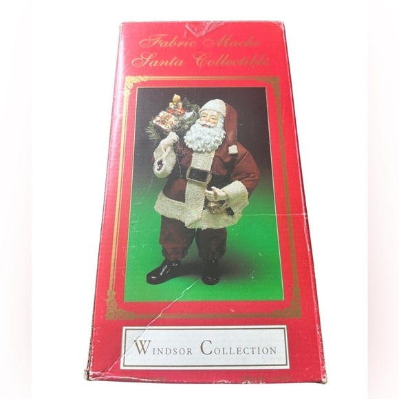 Windsor Collection Fabric Mache Santa Collectible (Used - Good Condition) 🎅🎄❄️ - Picture 1 of 4